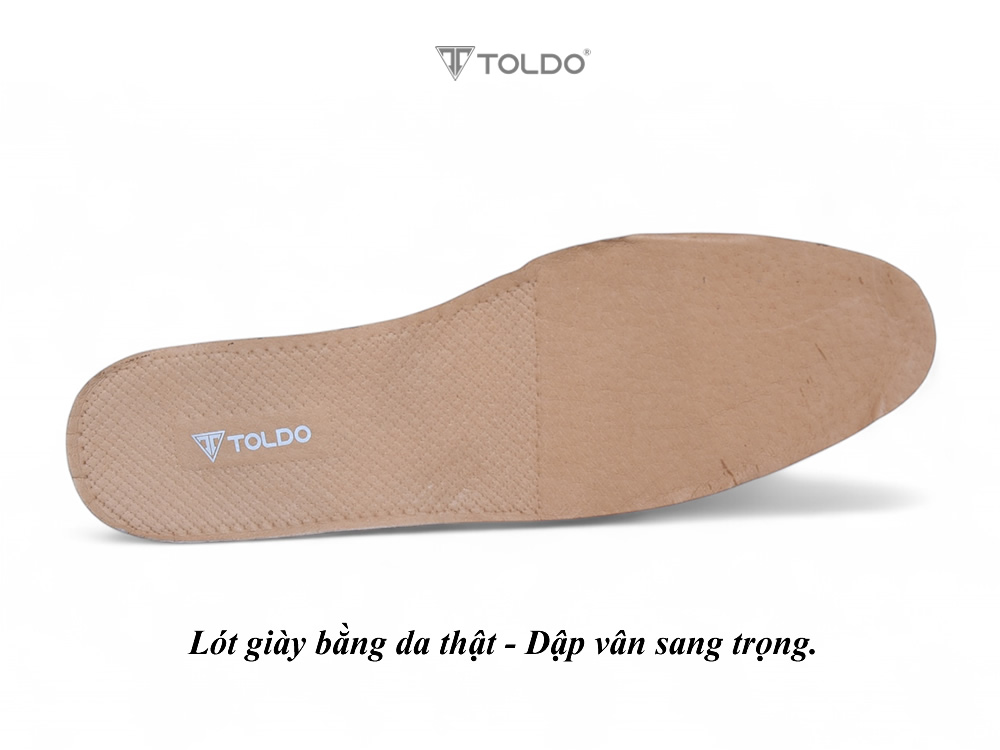 Giày lười cao 8cm da thật đế khâu